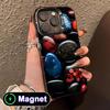 Aesthetic Stones Translucent MagSafe Mobile Phone Case for iPhone 17 16 15 14 13 12 11 Air Pro Max Plus Colorful Cover