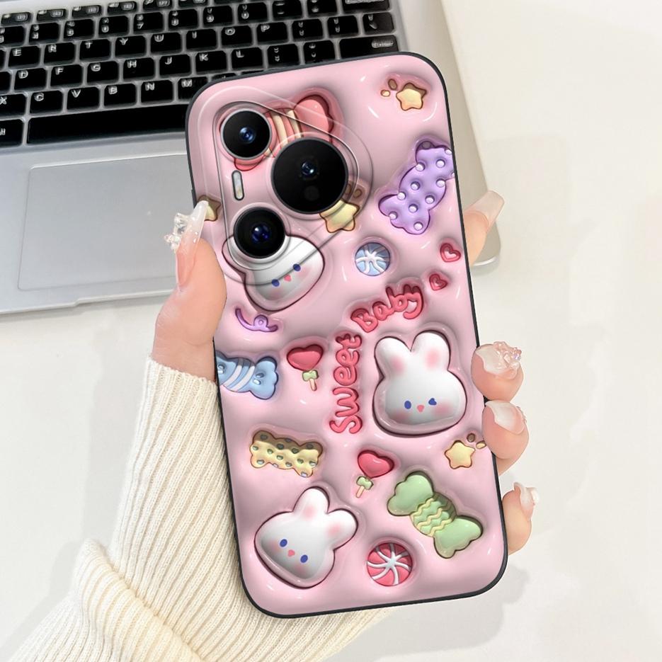 For Huawei Pura 70 Pro 5G Case Cute Cartoon Cover Shockproof Soft TPU Phone Cases For Huawei Pura 70 Pro Plus Pura70 Pro+ Fundas