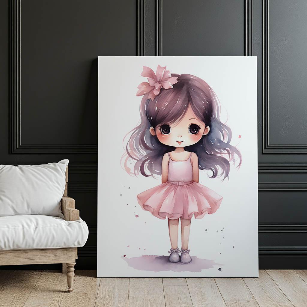 Mała Księżniczka Mała Księżniczka, 40X50 Cm, Rama Aluminiowa Złota, Papier Matowy 230 Gsm