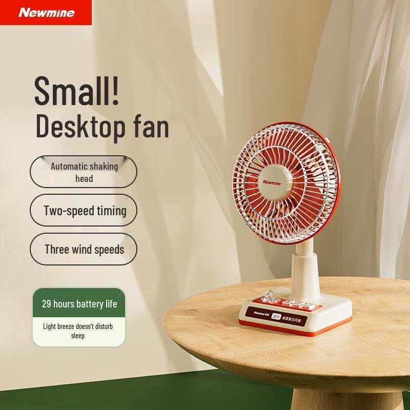 Newman Portable Retro Desk Fan