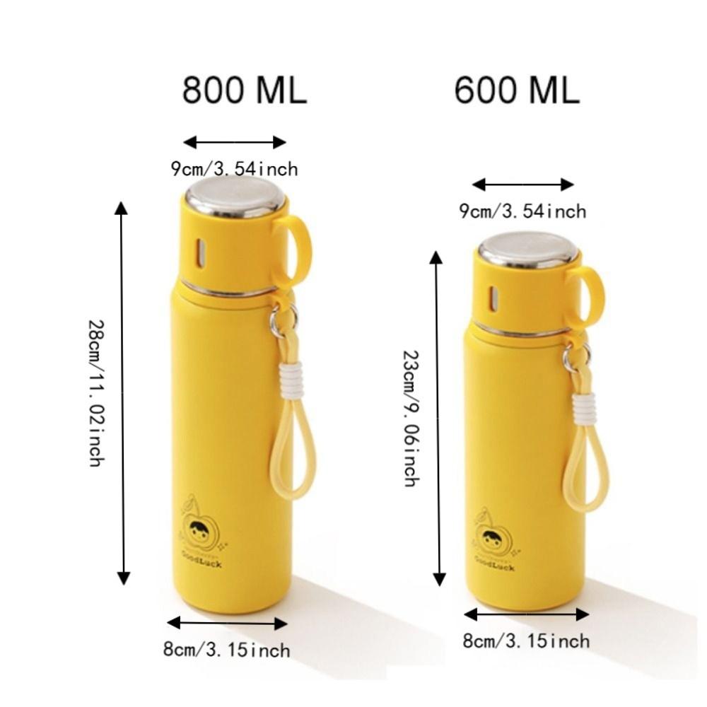 Keeping Hot/Cold Student Thermos Stainless Steel Vacuum Flasks Travel Thermal Cup  Office