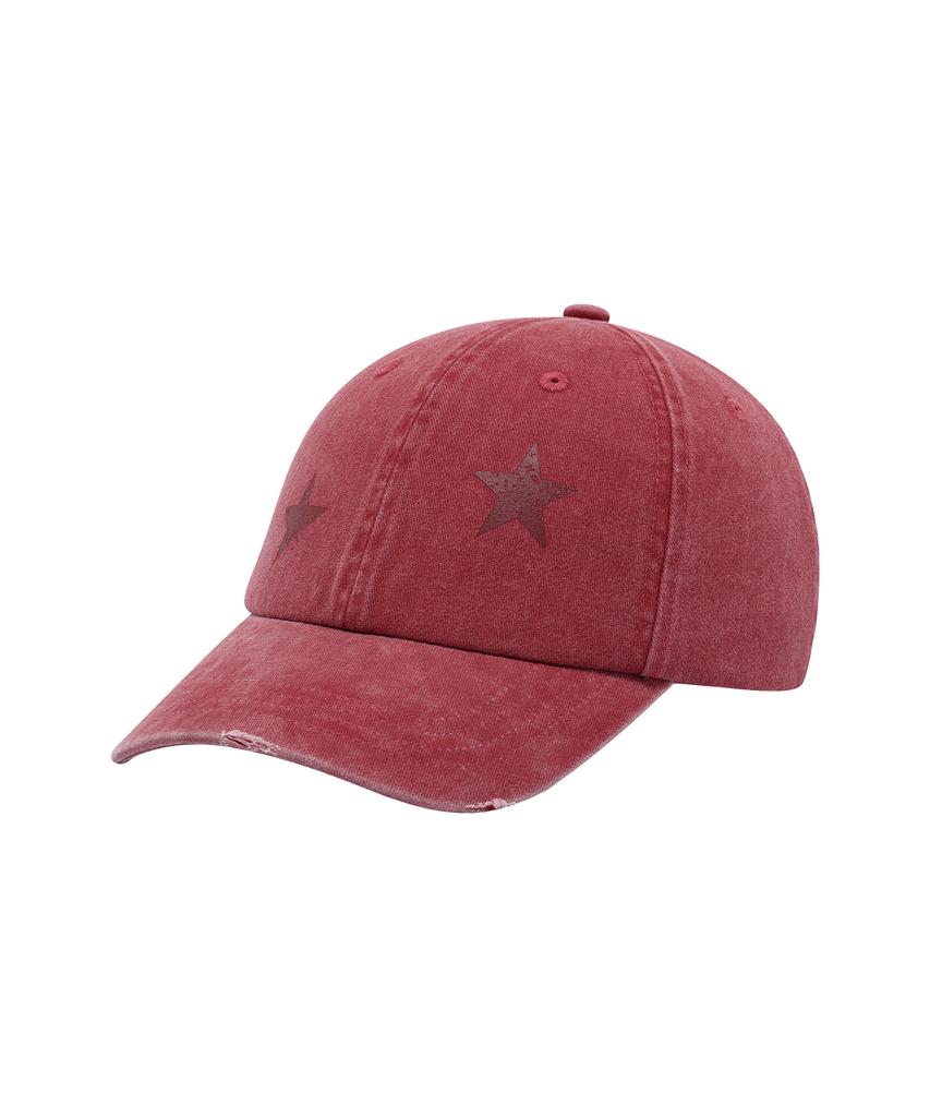 THEVINYLHOUSE Star Ball Cap Red
