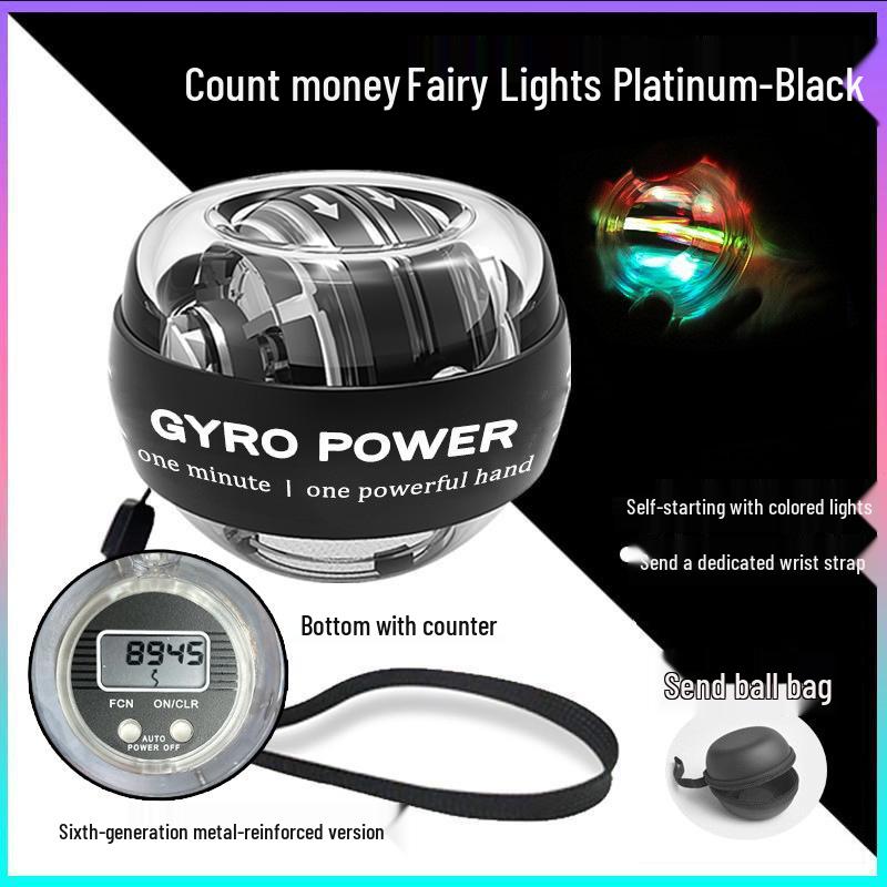 Powerball 100kg Silent Auto-Start Wrist & Arm Strength Trainer for Men - 60 Exercise Modes