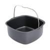 Carbon Steel Air Fryer Liner 7/8inches Baking Dish Pan Square Cake Baking Basket  Kitchen