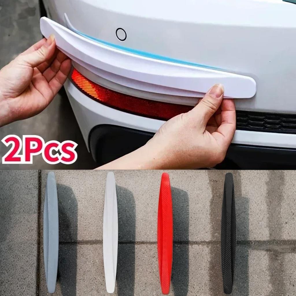 2PCS Universal Anti-Collision Stickers – Car Front/Rear Corner Bumper Guards, Anti-Scratch Strips (Car Accessories)