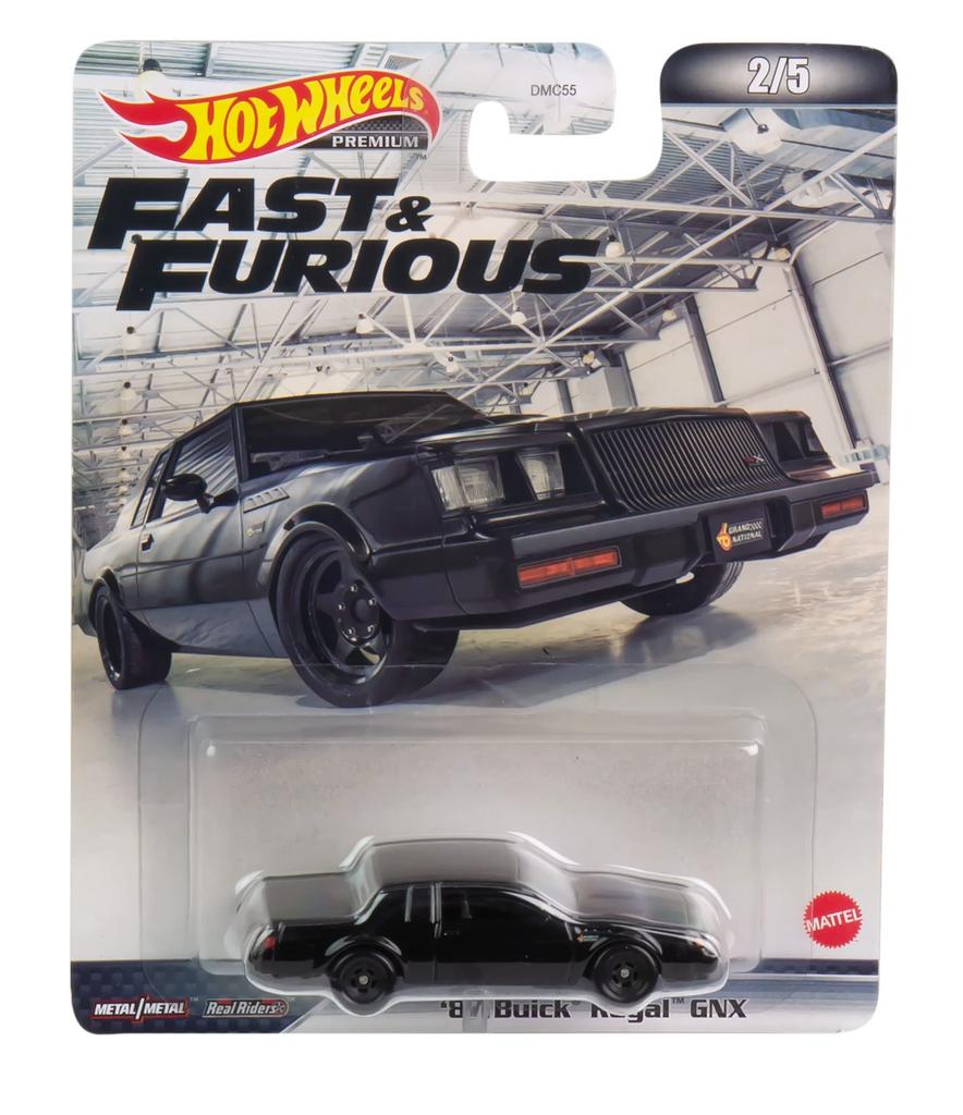 Hot Wheels Retro Entertainment Fast Furious Buick Regal GNX 3 και HCP16 Μαύρο & '87 (Ηλικίες)