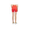 Adidas X Ivy Park Collaboration Real Coral Striped High-Waisted Elastic Sports Shorts Women Shorts Coral-Pink GR1400