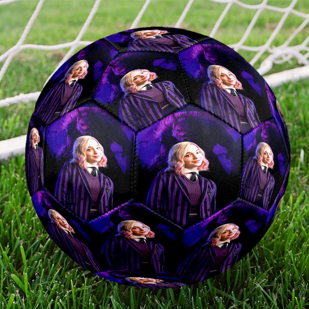 Wednesday Theme Size 5 Soccer Ball, Suitable for Both Indoor and Outdoor Matches, a Gift Suitable for Everyone.
