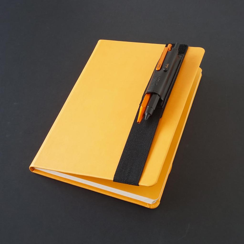 Rhodia Wide Pen Holder, A6-A5 Size, Holds Two Thin Pens, Orange (cfphwor)