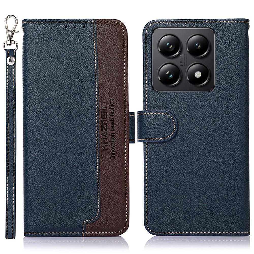 KHAZNEH For Xiaomi 14T Case RFID Blocking Wallet PU Leather Phone Cover