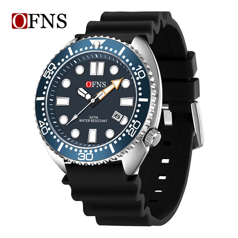 Men's Watches Trend Fashion Quartz Watch for Man Waterproof Silicone Strap Luminous Date Wristwatch Relogio Masculino