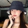 Women's Korean Reversible Denim Fisherman Hat - Spring/Autumn Fashion Versatile Slimming Bucket & Warm Beanie