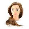 Mannequin Head Practice Manikin Cosmetology Doll Hairstyling Training Head with Hair