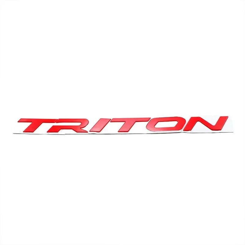 For L200 Triton 4x2 4x4 2015-2019 Red Front Grill Logo Emblem Sticker