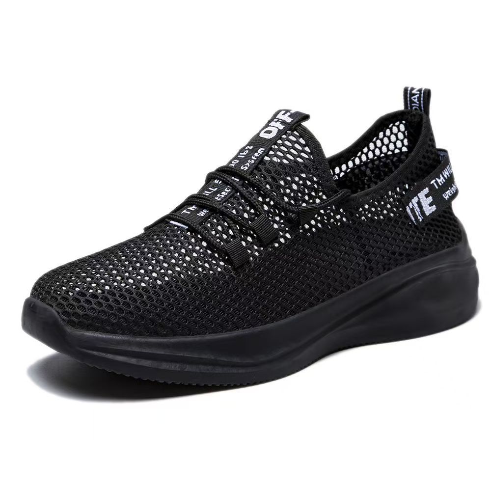 Summer Men's Shoes Breathable Thin Mesh Shoes Men's Mesh Casual Sports Shoes Mesh Hollow Deodorant Lightweight Running Shoes