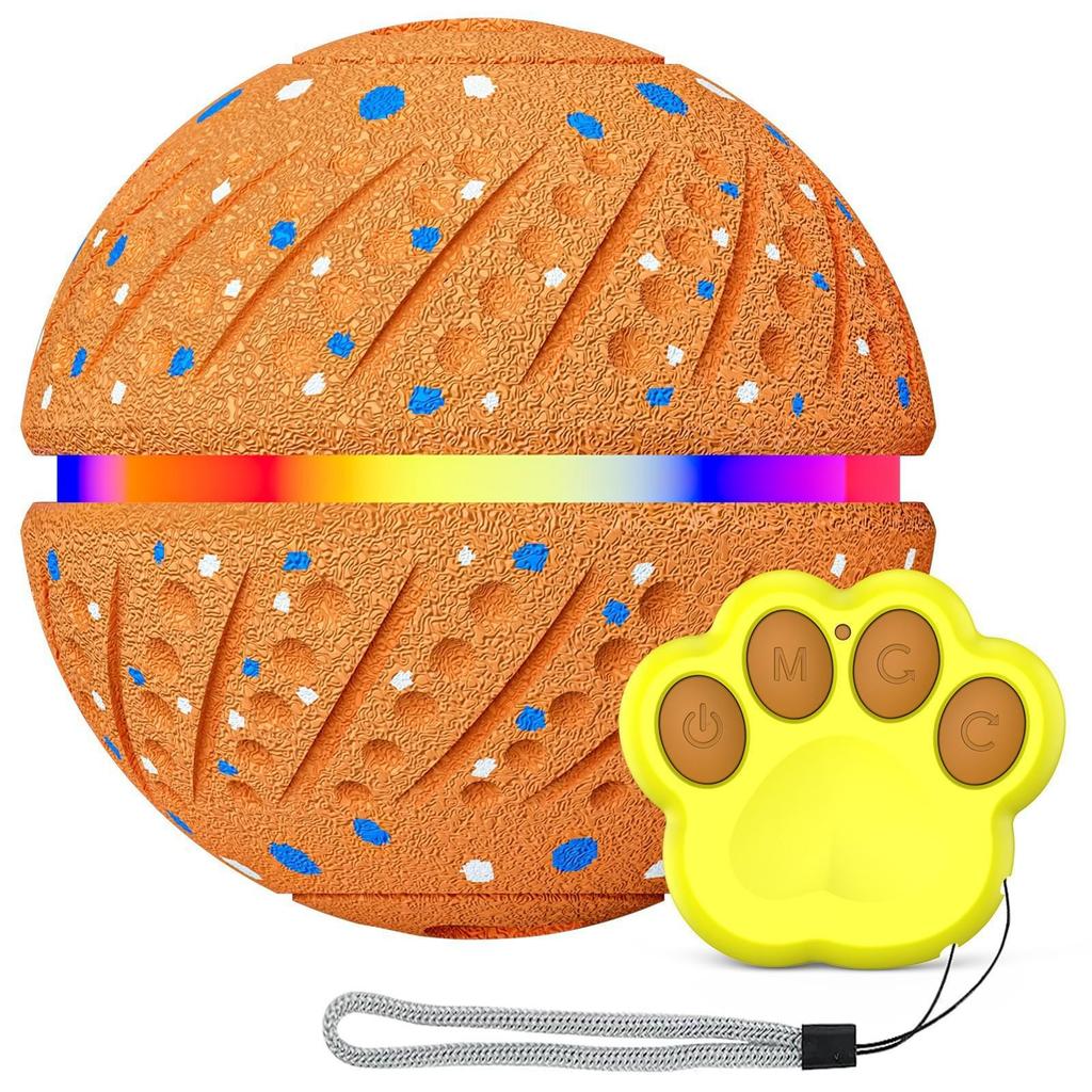 Waterproof Smart Electric Dog Teasing Ball: Bite-Resistant ETPU Interactive Pet Bouncing & Teeth Grinding Toy