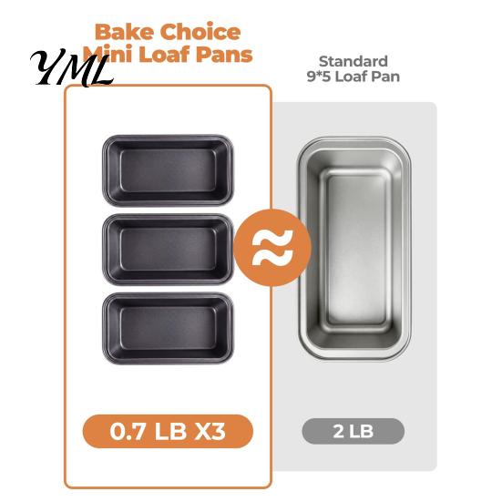 Safe Bread Baking Equipment Rectangle Loaf Pans with Parchment Liners, Nonstick Carbon Steel Easy Clean Non-stick Tin Reusable Bakeware, Heat