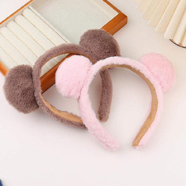 Bear Headbands Hairband Hair Hoop for Women and Girls Plush Hair Accessories