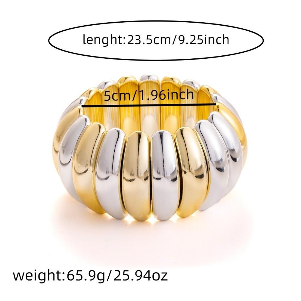 Elastic Design Geometric Bracelets Gold Silver Fashion Jewelry Elastic Bracelets  Special Occasions