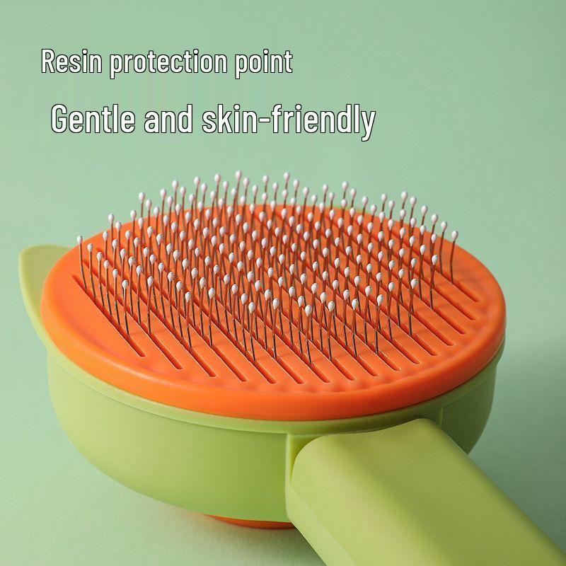 Ein-Klick Entfilzungskamm für Katzen & Hunde: Stahlnadel Haustierpflege Werkzeug