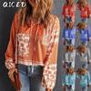 QICED Women's Fashion Casual  Long Sleeve Blouses & Shirts