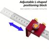 Adjustable Scribing Positioning Block Precision Scribing Ruler  Woodworking Studios