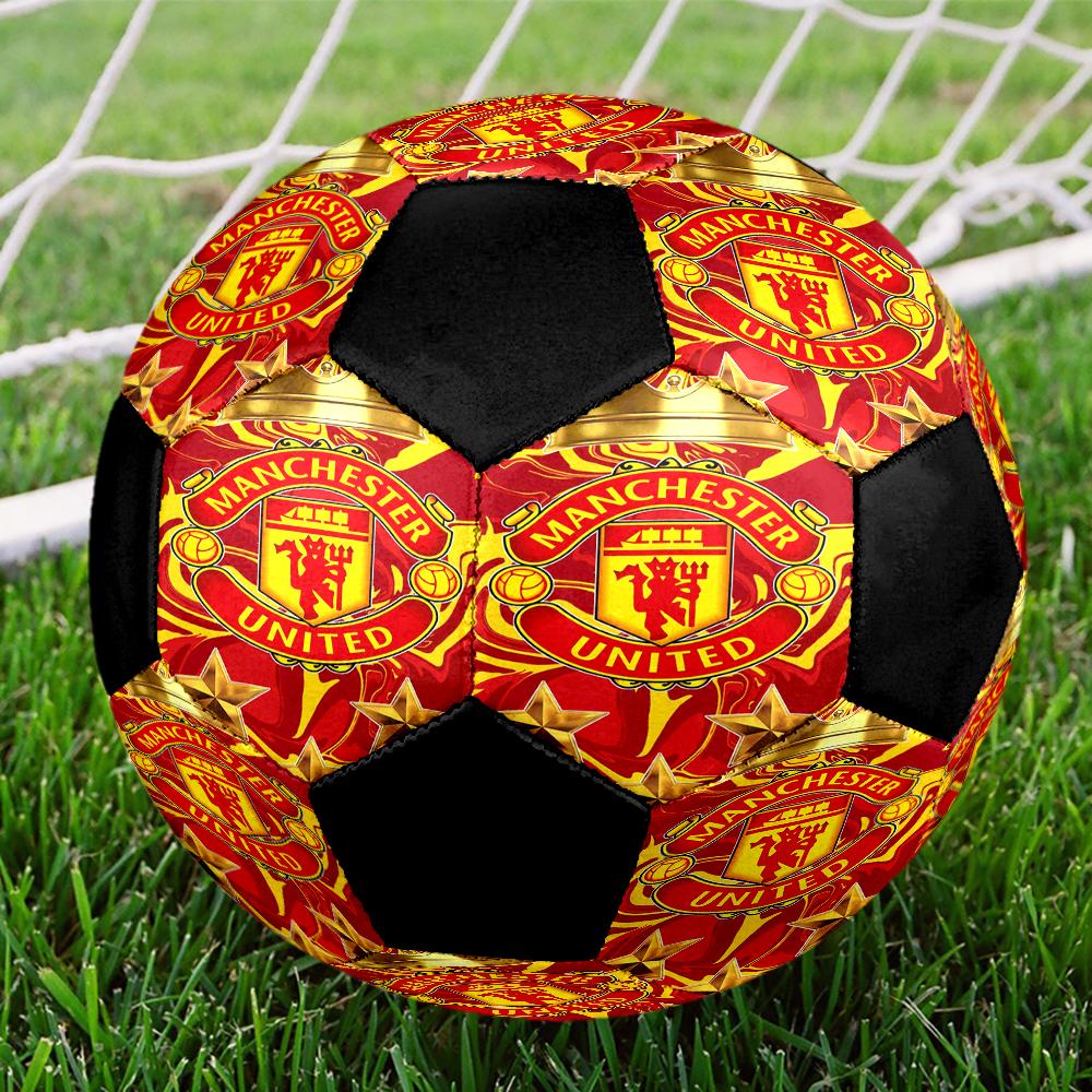 Manchester United Theme Size 5 Soccer Ball, Suitable for Both Indoor and Outdoor Matches, a Gift Suitable for Everyone.