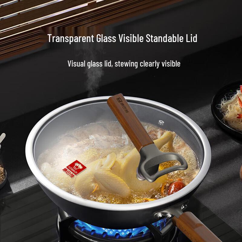 KOBACH Premium Titanium Cast Iron Wok