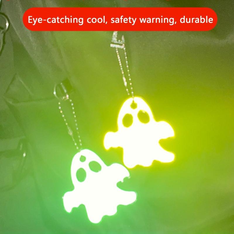 Reflectors Keychain for Strollers Ghost Style Reflective Pendant for Kids Adults