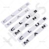 ABS Carbon Fiber Pattern Clubman Logo Countryman Letters Emblem Sticker Car Trunk Badge For F54 F55 F56 R55 R56 R60 F60 R52 R50