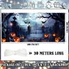Preboun Halloween Garage Door Banner Large Hanging Backdrop Door Cover Hallo...