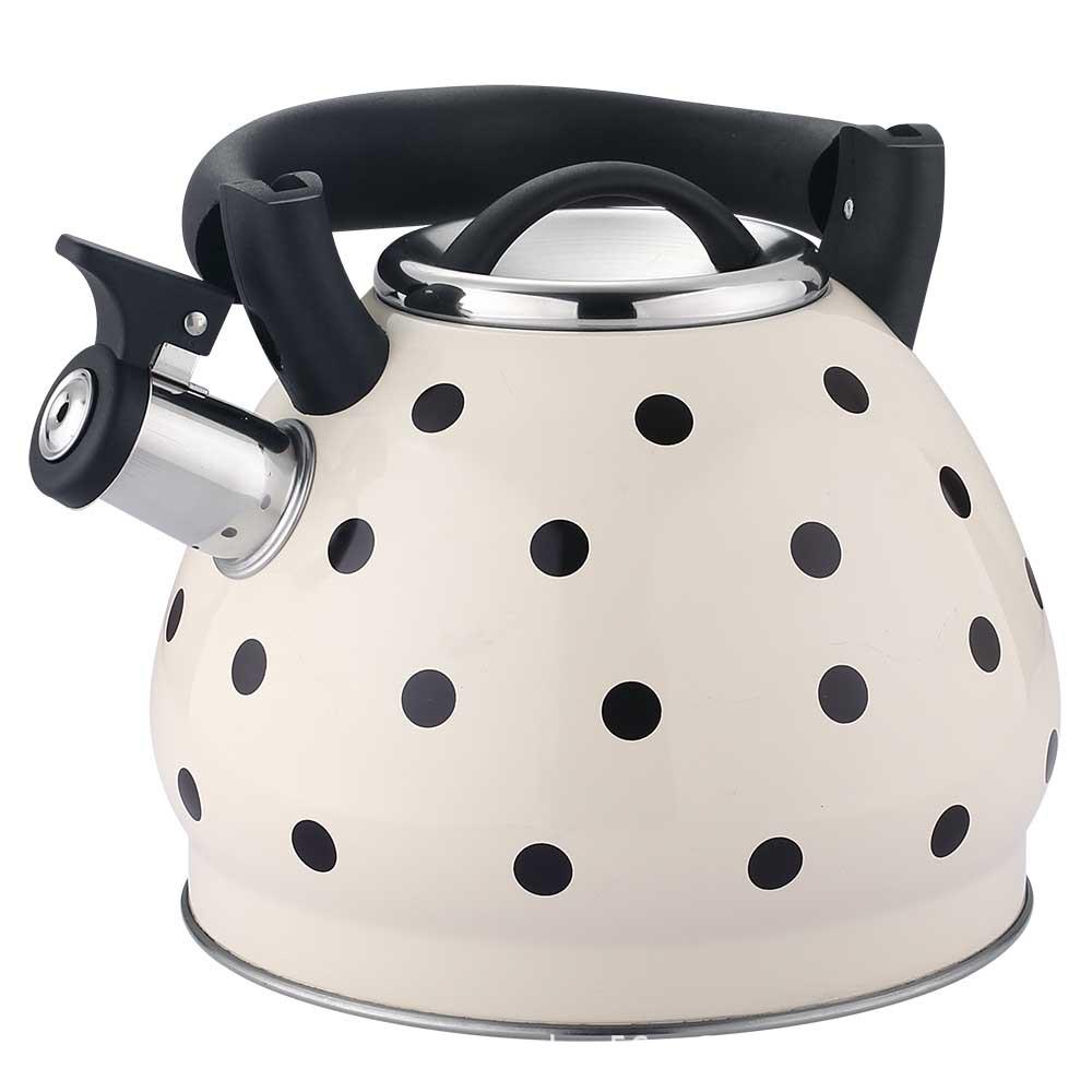 3L Pumpkin Pattern Stainless Steel Whistling Kettle for Household Stoves and Induction Cookers