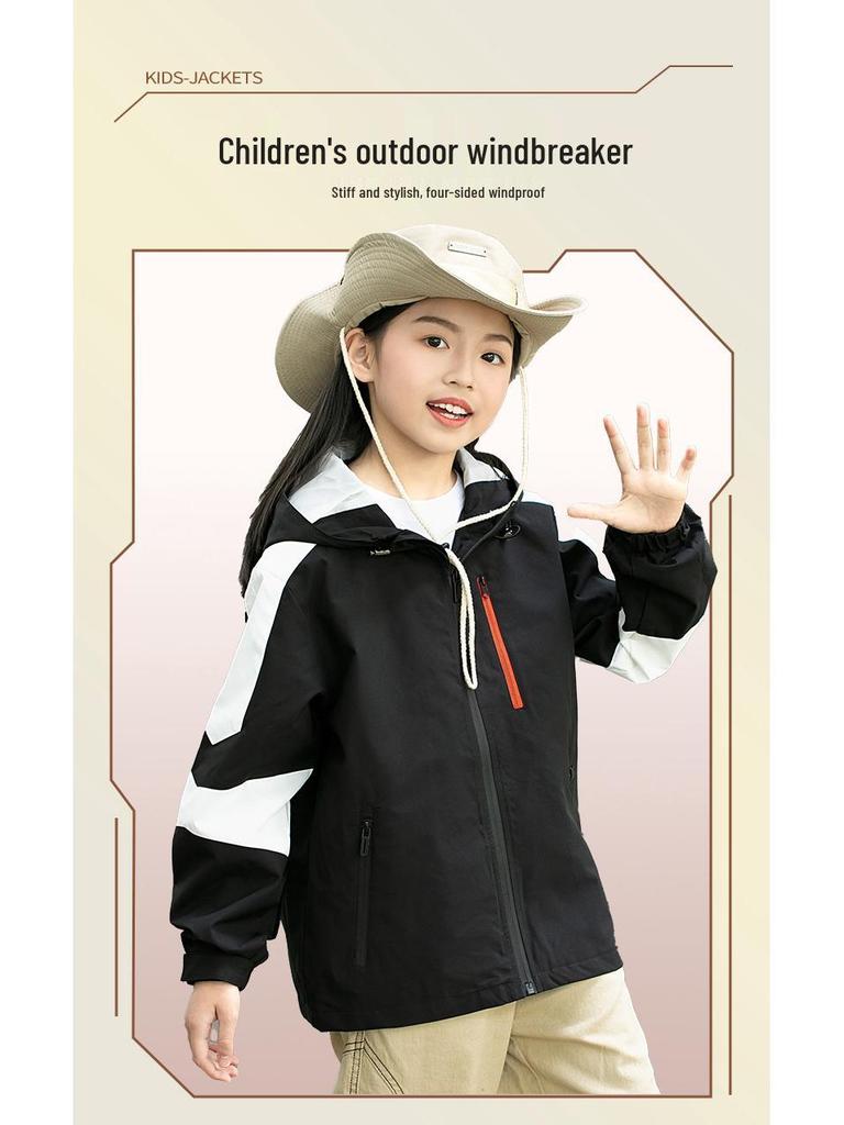 Frühlings- & Herbst-Eltern-Kind-Outdoor-Windjacke - Wasserdicht & Winddicht, Unisex-Bergsteigeranzug