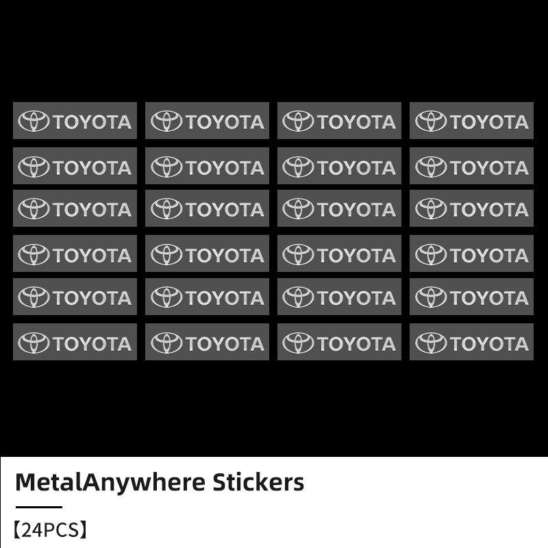 2026 Nuovo Per Toyota Adesivi Logo Auto 3D Lettere Metalliche Adesivi Auto Accessori Interni Per Toyota Corolla Yaris Aygo GT86 Prius