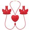 V49 Butterfly Nipple Clamps Sucking Stimulation Wearable Adult Couples Sex Toys for Women's Masturbation Bedroom Fun