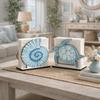 Sostenedor de Servilletas de Madera con Tema de Océano de Verano Forma de Pez Adorno Decorativo de Escritorio Portarrollos de Papel de Gran Capacidad Uso en Exteriores