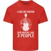 I Like My Guitar and 3 People Rock N Roll Unisexs Light Cotton TShirt