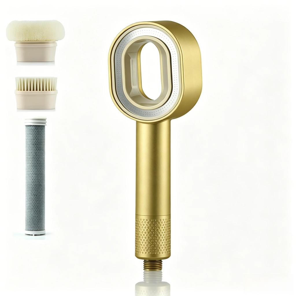 Filtered High Pressure Shower Head, Water Saving Design, Purifies Shower Water, Practical Bathroom Accessory