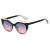 New Luxury Matching Colorful Cat Eye Sunglasses Women Personality Hollow Frame Design Casual All Match Men Glasses UV400