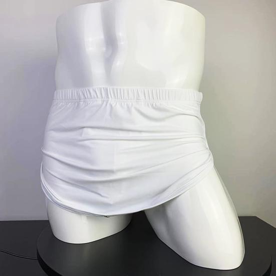 Men Panties Removeable Closure Solid Color Close Fit Low Waist Stretch Ice Silk