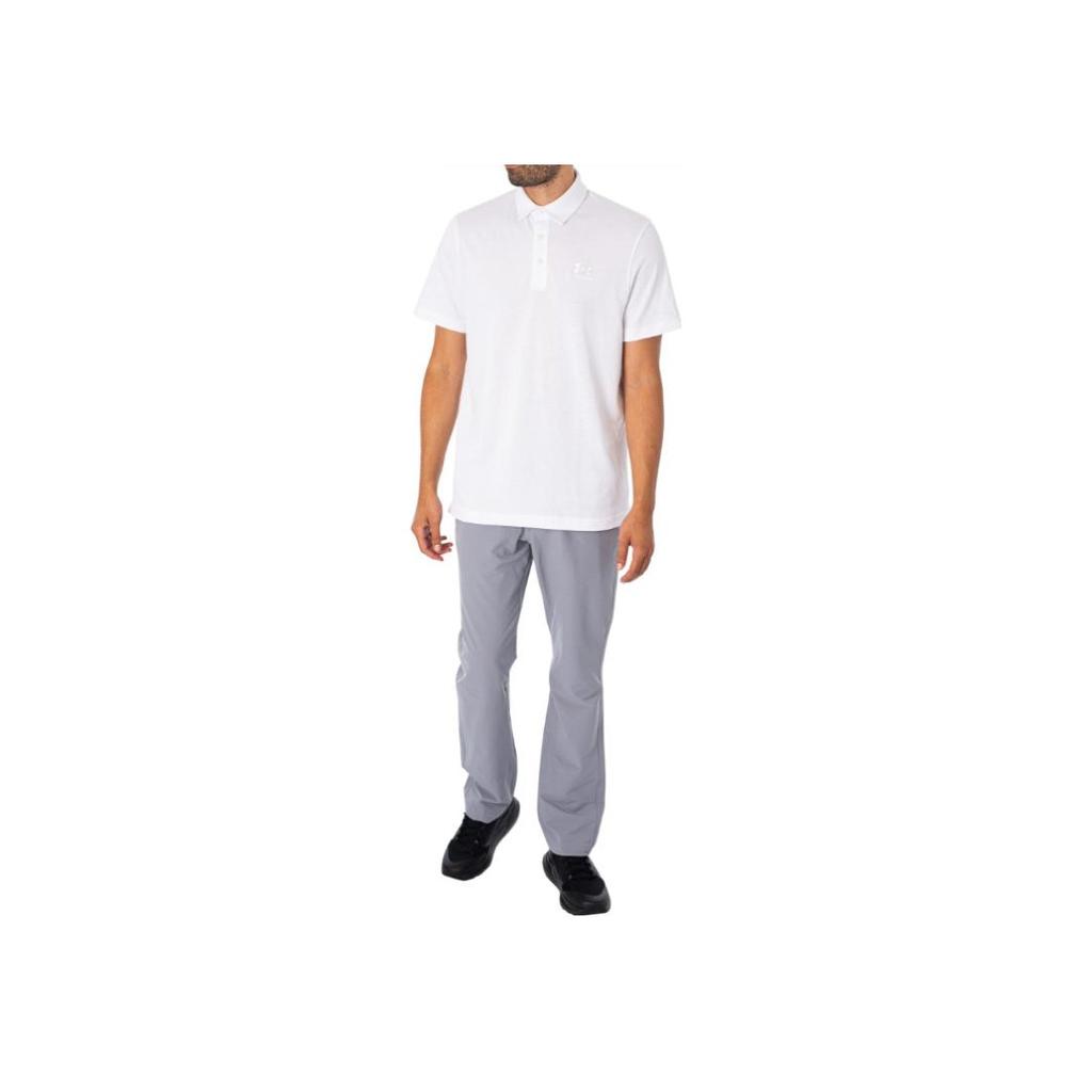 Under Armour Effen Kleur Losse Pasvorm Poloshirt Heren tops Wit 1386608-100