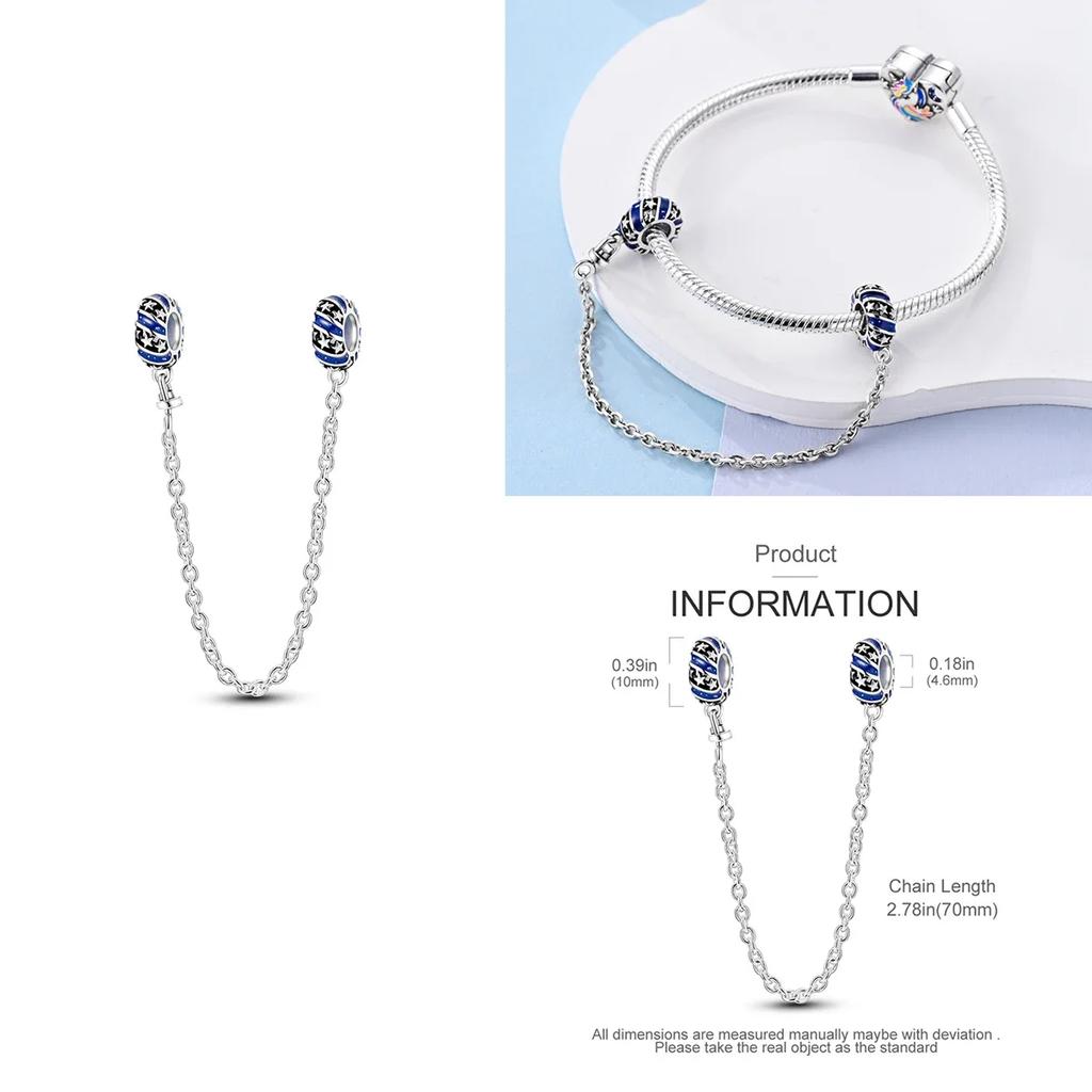 Colorful Copper Blue Glow-In-The-Dark Murano Princess Glass Beads Fits Original Bracelet Jewelry Set Accessories