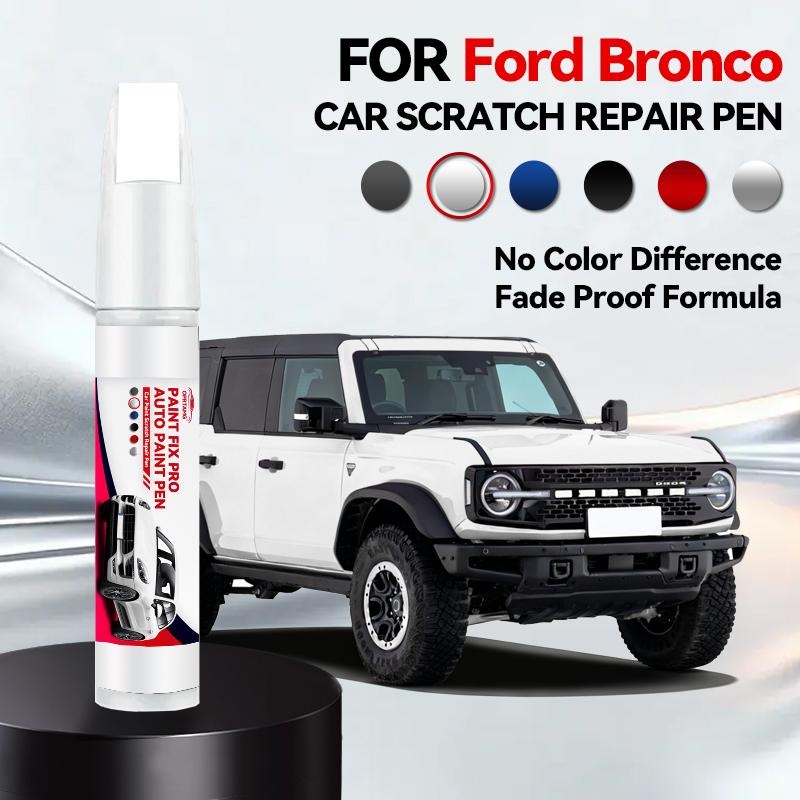 Car Paint Repair Pen For 1966-2025 Ford Bronco Paint Scratch Repair Accessories Blue LB White YZ Silver JS Red EA Orange Bronze