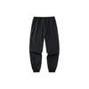 Anta Solid Color Woven Loose Sports Pants Women Bottoms Black 962238503-1