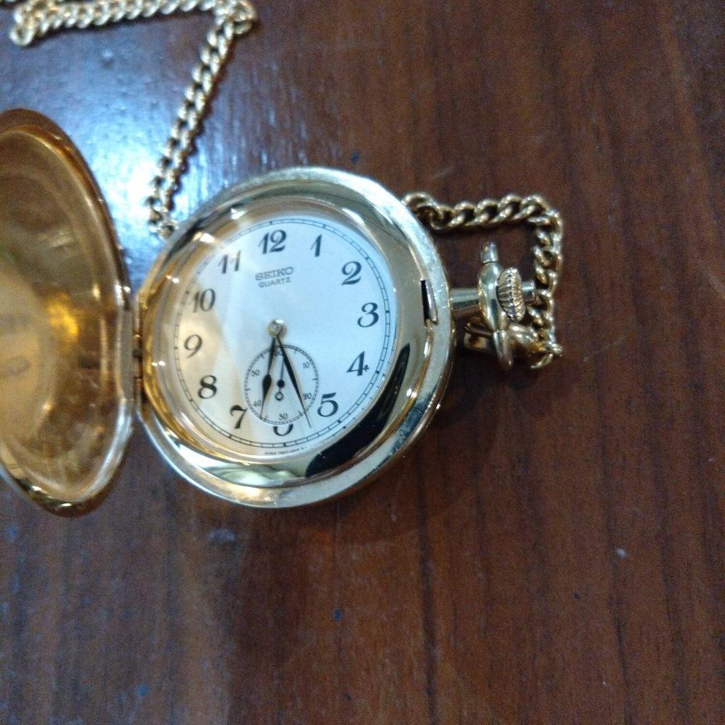 [USED] Presented To the Prime Minister: Seiko Gold Pocket Watch (Battery Replaced)