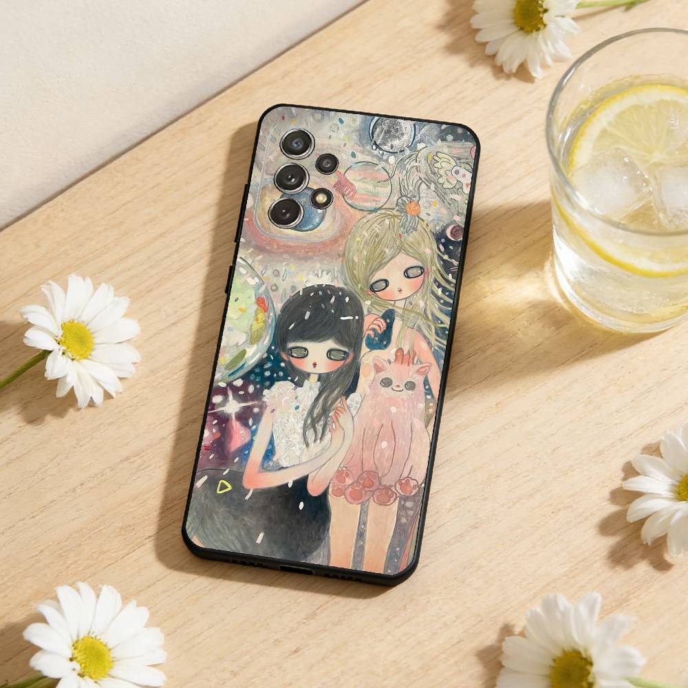 

Aya T-Takano paintings Phone Case For Samsung S25,S24,S21,S22,S23,S30,Ultra,S20,Plus,Soft Silicone Black Cover Samsung S20ULTRA5G