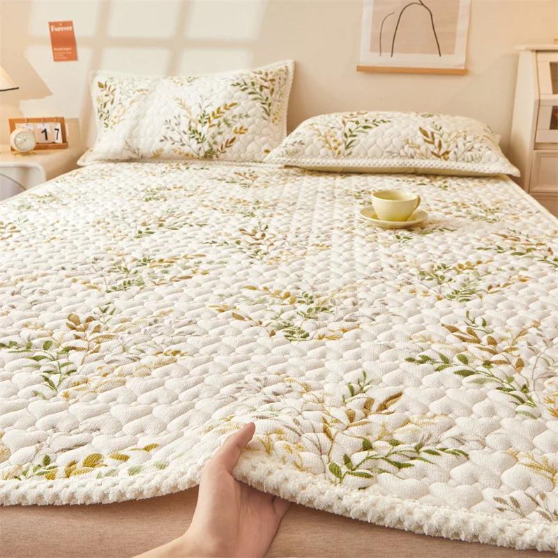 

Высококачественный стеганый наматрасник с защитой от клещей, защитный чехол для матраса, не включая наволочку 90x200cm 1pc