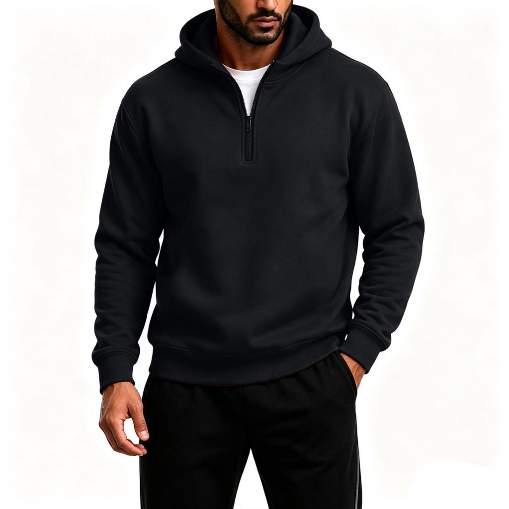 Herren Kapuzenpullover Langarm Pullover Freizeit Farbiger Sweatshirt