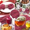 50X50Cm Wedding Party Placemat Crinkle Fabric Napkin Pleated Napkin Table Decoration