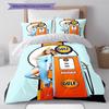 Cartoon Pattern Bedding Quilt Set Quilt Cover Pillowcase Home Decoration Birthday Gift (1 * duvet cover + 2 * pillowcase, without core)